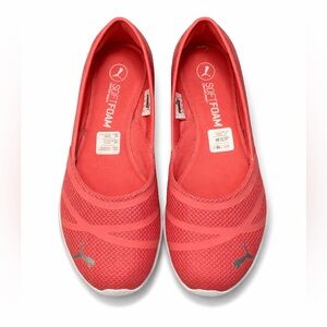 PUMA SoftFoam Ballet Flats Slip-On Coral Women’s 8.5 NEW
